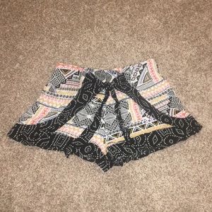 Tribal design shorts.